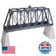 Lionel Thru Truss Bridge O Gauge Model Train Accessory Flashers And Rock Piers