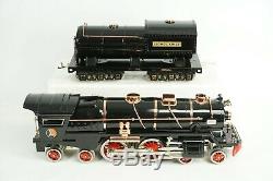 Lionel Tinplate Standard Gauge 400E Black with Brass Steam Engine & Tender 11-1024