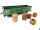 Lionel Trains Standard Gauge Prewar Gondola # 512 With Wood Barrels