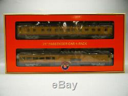 Lionel Union Pacific Challenger 21' Passenger Car 4-pack O Gauge Up 6-85360 New