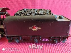 Live steam and tender. O Gauge 7mm. Black 5 4-6-0 with 0-6-0 Tender 45021