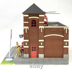 MENARDS FIRE STATION NO 9 BUILDING ACCESSORY With ANIMATION! O GAUGE SCALE HOUSE