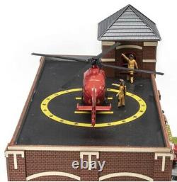 MENARDS FIRE STATION NO 9 BUILDING ACCESSORY With ANIMATION! O GAUGE SCALE HOUSE