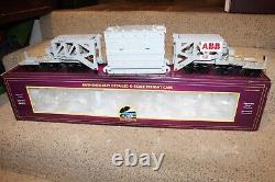 MTH 20-98291 O Gauge ABB 204 Schnabel Flatcar with Transformer
