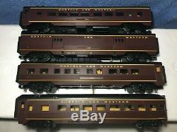 MTH O Gauge Norfolk & Western 4 Car 60' Streamlined Passenger Car Set 30-67061