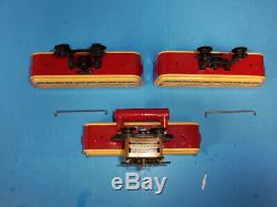 MTH O Gauge Tinplate Detroit Monorail Set (Traditional) -Red /Cream 10-3047-0