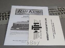 MTH RAIL KING MARKET STREET BUMP N GO TROLLEY O 619 GAUGE street car 30-5141 NEW
