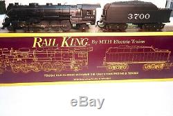 MTH RK Santa-Fe Mohawk die-cast steam engine & whistle tender-O gauge-ln w box