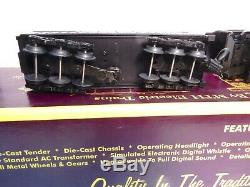 MTH RK Santa-Fe Mohawk die-cast steam engine & whistle tender-O gauge-ln w box