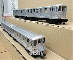 MTH RailKing 30-2162-1 MTA 4-Car Subway Set with Proto-Sound by QSI O-Gauge LNOS