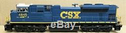 MTH RailKing 30-4224-1E CSX SD-70ACe MAC Diesel Engine withPS3 O-Gauge LNOS