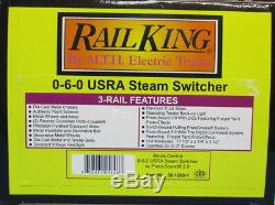 MTH Rail King O Gauge Illinois Central #74 0-6-0 USRA Steam Switcher #30-1268-1