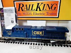 MTH Railking 30-20976-1 CSX ES44AC Imperial Diesel Engine O Gauge -New with Bx