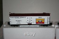 MTH S Gauge 40' Senate Beer Woodsided Reefer Cars l Qty=2