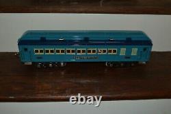 MTH Standard Gauge 400E Blue Comet Steam Locomotive and 4 Passenger Cars