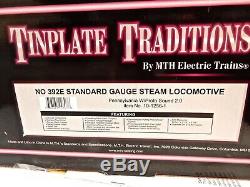 MTH TinPlate Traditions #10-1256-1 392E Standard Gauge Loco w Protosounds 2.0&bx