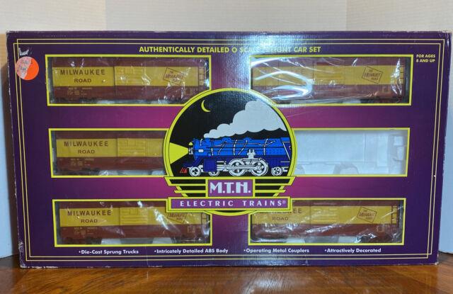 Mth Trains O Gauge Milwaukee Road 5 Car 40' Box Car Set 20-90101