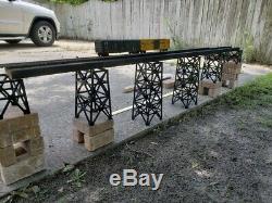 M 1901 2 Plate Girder Deck Trestle. O gauge two (2) Tracks @ 8 ft long