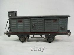 Marklin # 1989 1 Gauge Boxcar Prewar Model Train with Light Vintage Railway B15-21