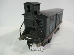 Marklin # 1989 1 Gauge Boxcar Prewar Model Train with Light Vintage Railway B15-21