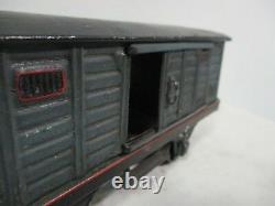 Marklin # 1989 1 Gauge Boxcar Prewar Model Train with Light Vintage Railway B15-21