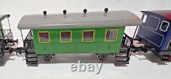 Marklin 1 Gauge Steam Locomotive With 2 Passengar And 1 Baggage Cars
