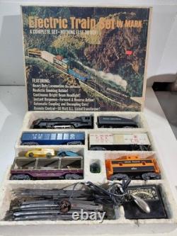 Marx Electric O Gauge Model Railroad Union Pacific 666 Steam Train Set withBox