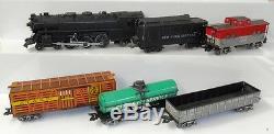 Marx O gauge 3/16 333 Locomotive with 13549, 2532, 254000 & 20102. VERY NICE