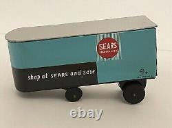 Marx Sears Tractor Trailer Semi on Erie Flatcar for Train O Gauge
