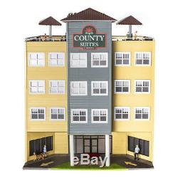 Menards Couty Suites Inn Hotel Train layout Building lighted led O Gauge