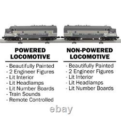 Menards O Gauge Powered NEW YORK CENTRAL F Unit Diesel Locomotive AA Set