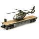 Menards O Gauge Us Army Flatcar With Us Army Military Helicopter Lionel