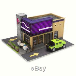 Menards O gauge Taco Bell Restaurant Building Model Train pre built lit lionel