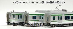 Micro Ace A7497 N Gauge E721 Series 1000 4-Car Set Railway Model Train Pink