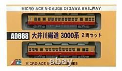 Micro Ace N Gauge Oigawa Railway 3000 Series 2-Car Set A0668 Model Train Train