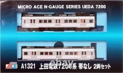 Micro Ace N Gauge Ueda Dentetsu 7200series Bandless 2cars Set A1321 Model Train
