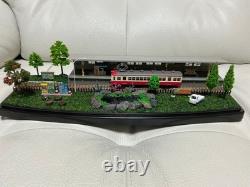 Model Train N Gauge Diorama Station Platform Scenery Clear Case Included #2d7bd3