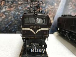 Model Train Tenshodo EF58 old and Improved HO Gauge 2 Car Set