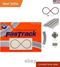 Model Train Track Pack FasTrack O Gauge Figure 8 with Crossover & Curves