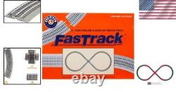 Model Train Track Pack FasTrack O Gauge Figure 8 with Crossover & Curves