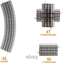Model Train Track Pack FasTrack O Gauge Figure 8 with Crossover & Curves