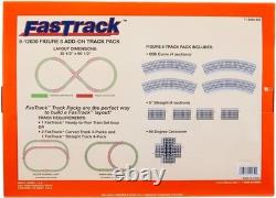 Model Train Track Pack FasTrack O Gauge Figure 8 with Crossover & Curves