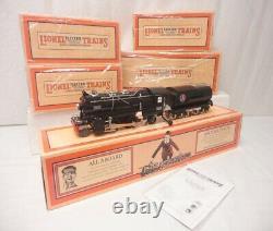 Mth Lionel O Gauge Tinplate 277w 263w Black Work Train Oufit Steam Engine Set