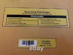 Mth Railking Operating Fire House Building Accessory 30-9102! O Gauge Station