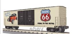 Mth Railking Route 66 (hot Rod) Boxcar 50' Double Door Boxcar! O Gauge Train