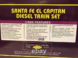 Mth Santa Fe El Capitan Fe F-3 A-b-a Diesel Train Set O Gauge 30-2153-1 New