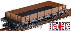NEW, 4, TWO PAIRS, G SCALE 45mm GAUGE FLAT BED TRUCK BROWN FREIGHT GARDEN TRAIN
