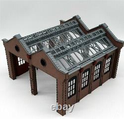 NEW! Modelux O Gauge Double Road Victorian Engine Shed -short shed