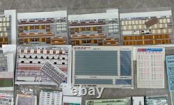 N Gauge Model Train Parts Bulk Pack 102 Sheets Railway Scenery Material Hobby