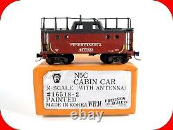 N Scale BRASS Pennsylvania N5C Cabin Car Caboose with Antenna -PRECISION SCALE WBM